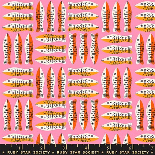 Ruby Star 1-800-Calico / Little Sardines - Pink / 25cm