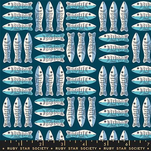 Ruby Star 1-800-Calico / Little Sardines - Galaxy Blue / 25cm