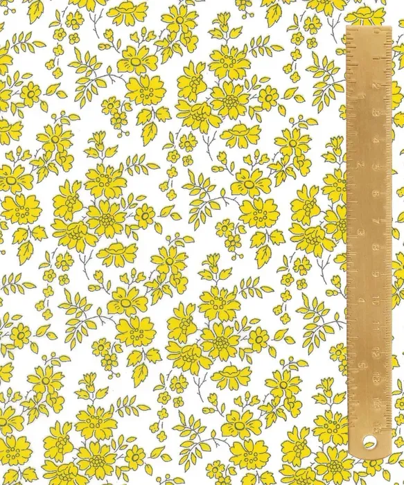 Liberty Tana Lawn / Capel X Yellow Flowers / 25cm