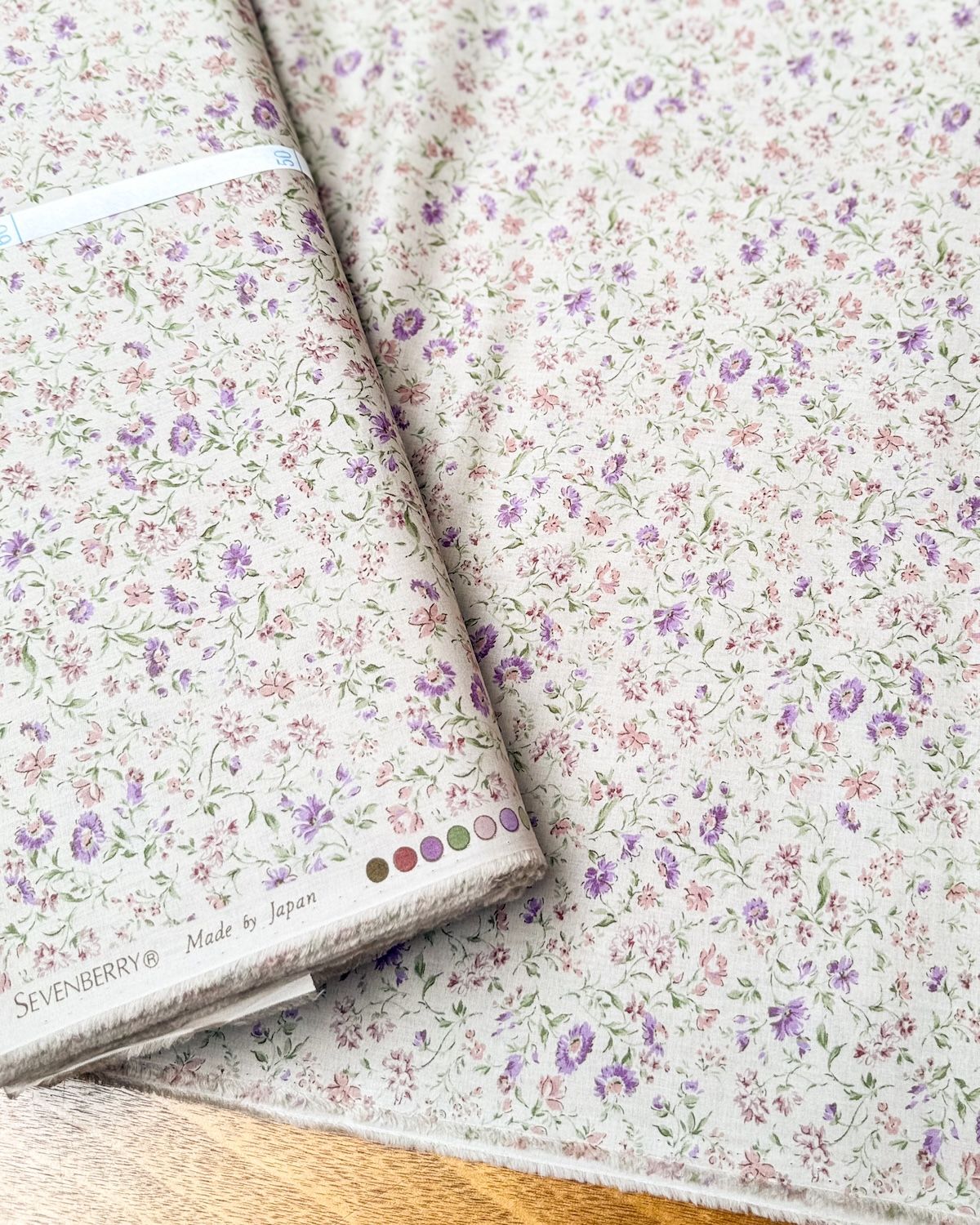 Sevenberry / Breezy Floral - Purple / Per 25cm