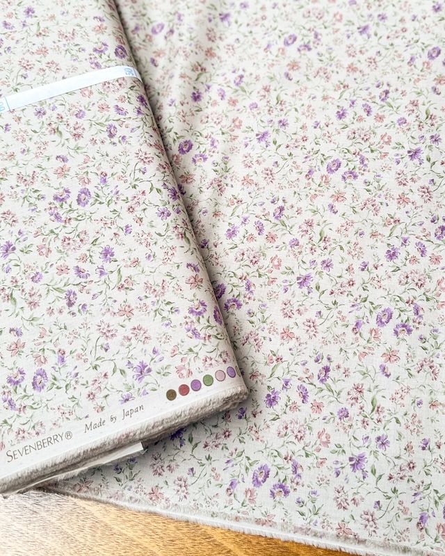 Sevenberry / Breezy Floral - Purple / Per 25cm