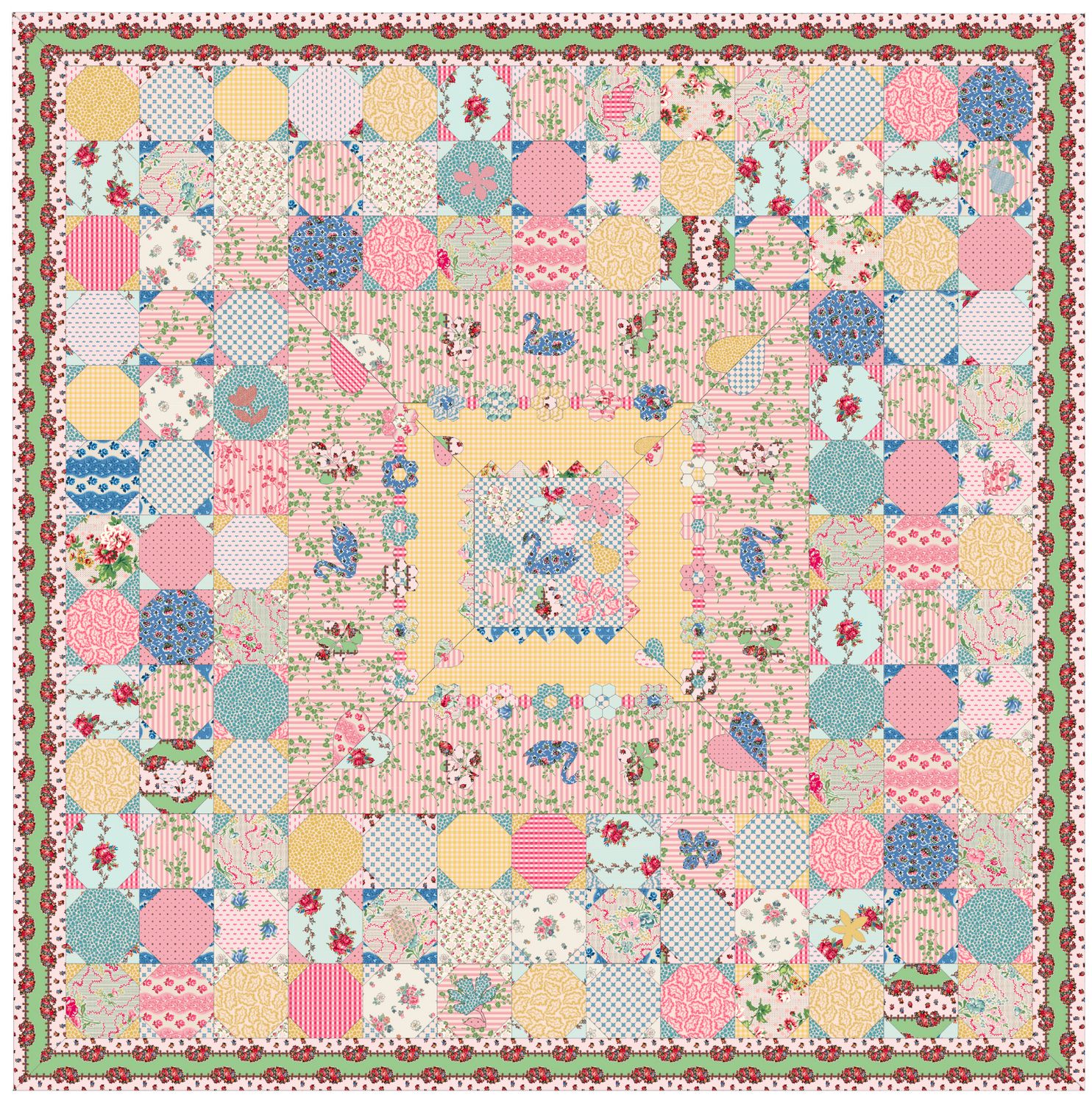 Darling Buds of May Quilt Pattern / Judy Newman