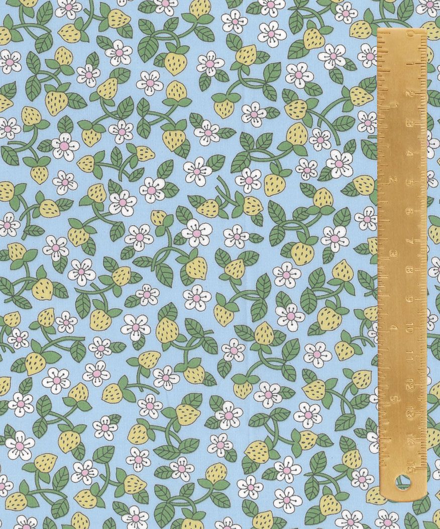 Liberty Tana Lawn Classics 26 / Strawberries &amp; Cream A / Per 25cm