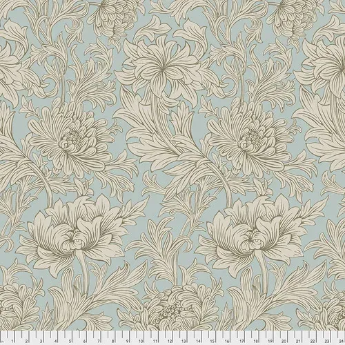 SALE William Morris Wide Back / Chrysanthemum Toile Sky / Per 25cm