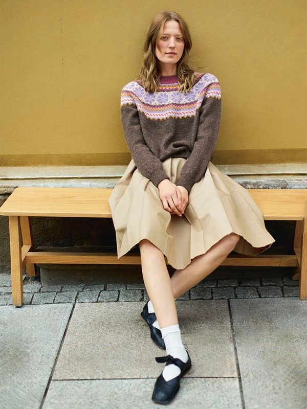 Sandnes Garn Tema 75 No. 10 – Flower sweater