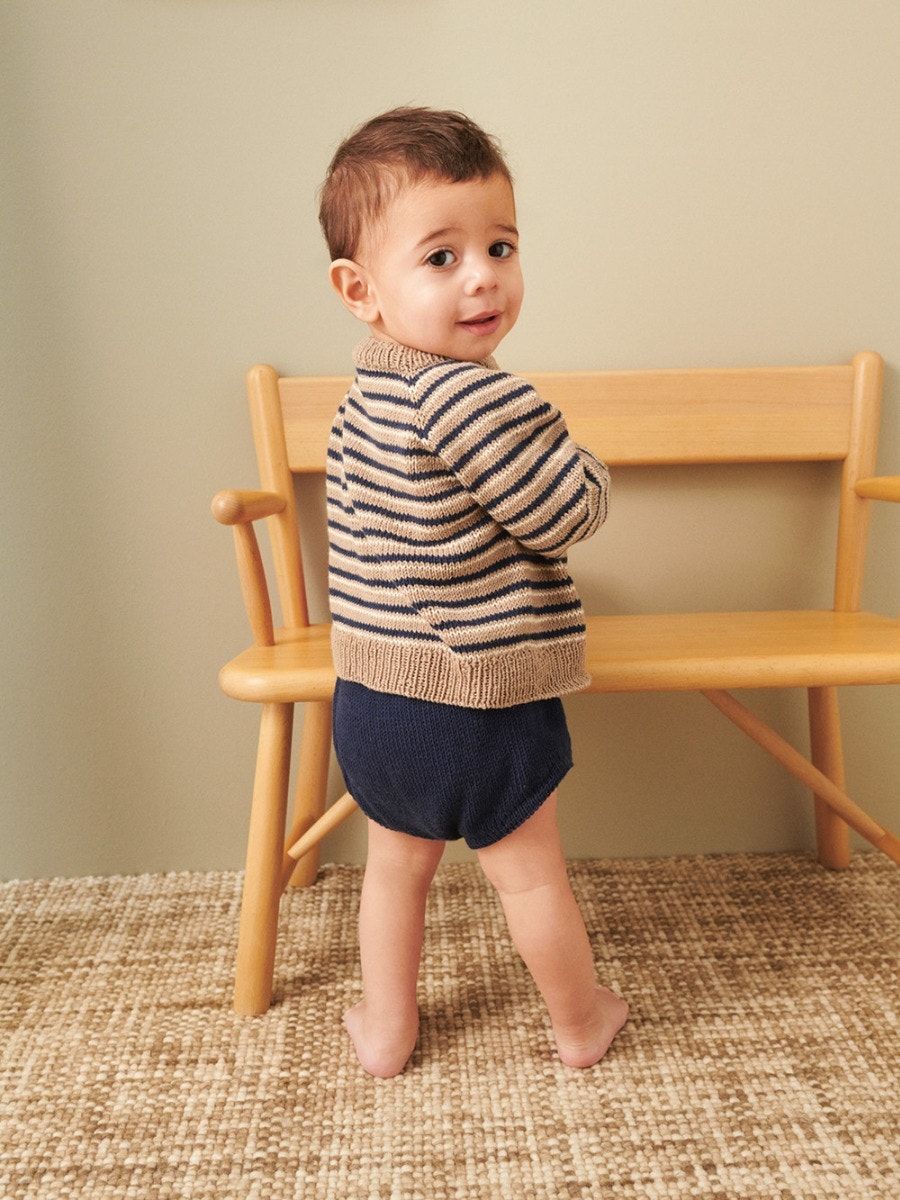 Sandnes Garn 2407 No. 6 – Collin Sweater &amp; Diaper Pants Baby