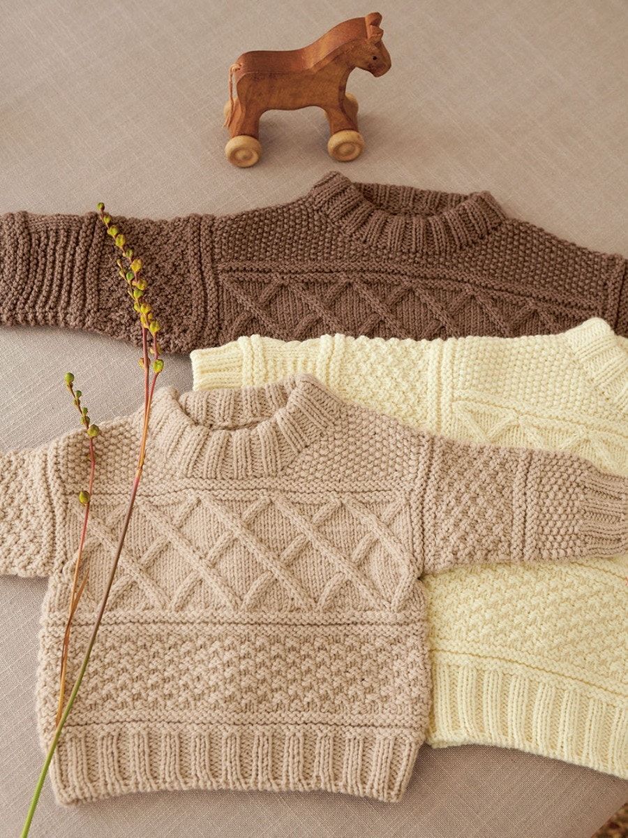 Sandnes Garn 2413 No. 1 – Guernsey Sweater Baby