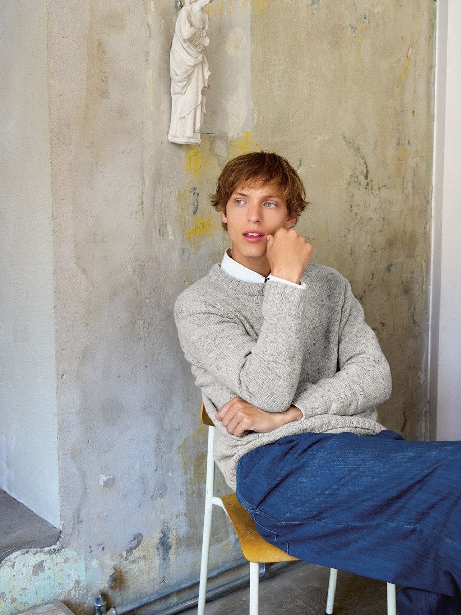 Sandnes Garn 2412 No. 8 – Brendan Sweater Man Tweed
