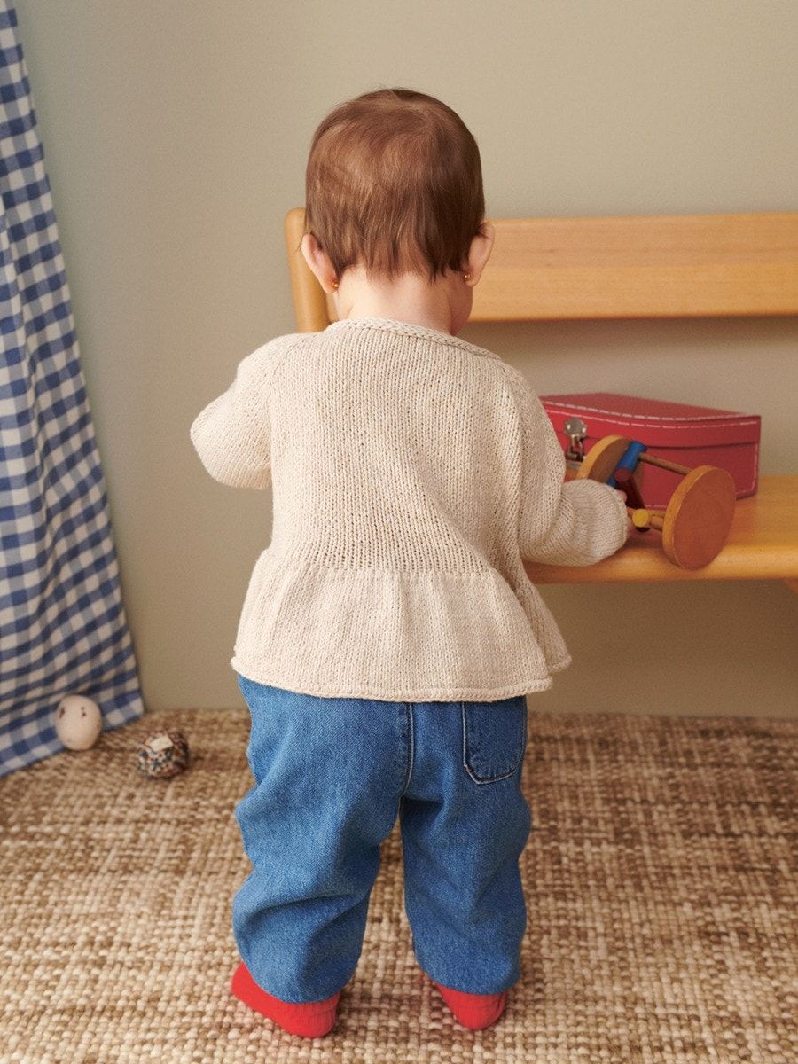 Sandnes Garn 2407 No. 7 – Dina Peplum Cardigan Baby