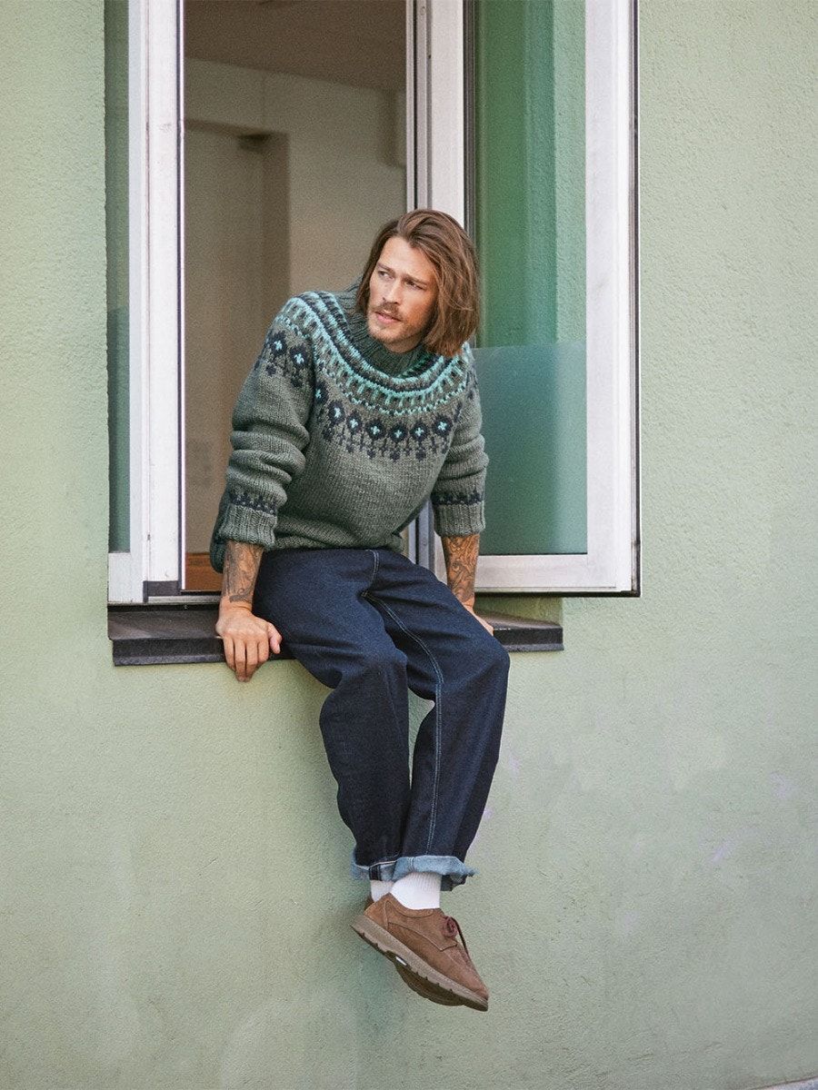 Sandnes Garn Tema 72 No. 2 – Grynet sweater men