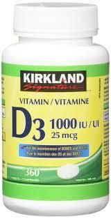 Kirkland Signature Vitamin D3 1000 IU 2 x 360