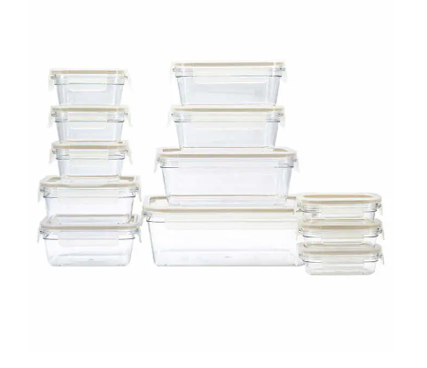 Clearlock food storage set 24 pieces