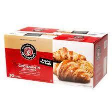 Bridor Pre Proofed Butter Croissants Case 30 x 70 gr