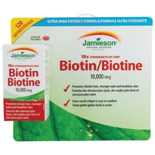 Jamieson Biotin 10,000 mcg x 150 softgels