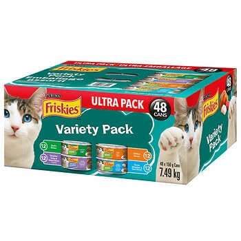 Purina Friskies Cat Food Variety Pack 48 x 156 gr