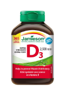 Jamieson Vitamin D3 2500 IU 365 tablets