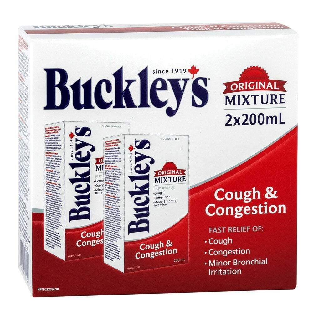 Buckley&#39;s Original Cough Congestion Syrup 2 x 200 ml