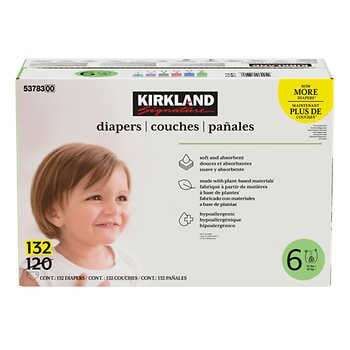 Kirkland Signature Diapers Size 6 132 count