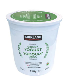 Kirkland Signature Organic Greek Yogurt 1.36 kg