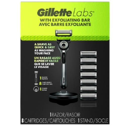 Gillette Labs Razor with Exfoliating Bar 8 refills