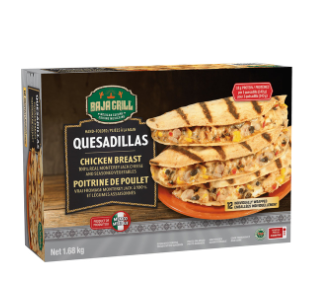 Baja Grill Hand-Folded Chicken Quesadillas 1.68 kg