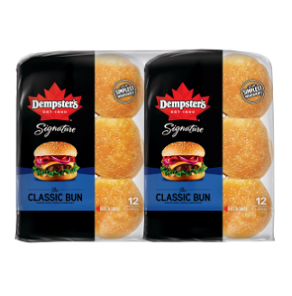 Dempster&#39;s Classic Hamburger Buns 2 x 12 packs