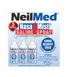 NeilMed Nasa Mist Saline Spray 3 x 177 mL