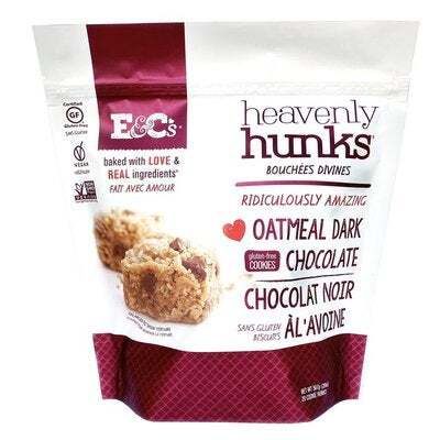 E&amp;C&#39;s Heavenly Hunks oatmeal dark chocolate gluten-free cookies 567 gr