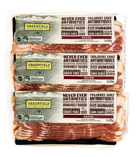 Greenfield Natural Bacon 3 x 375 gr