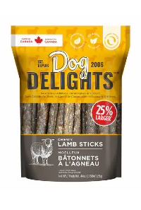 Dog Delights Lamb chewy sticks dog treats 1.25 kg