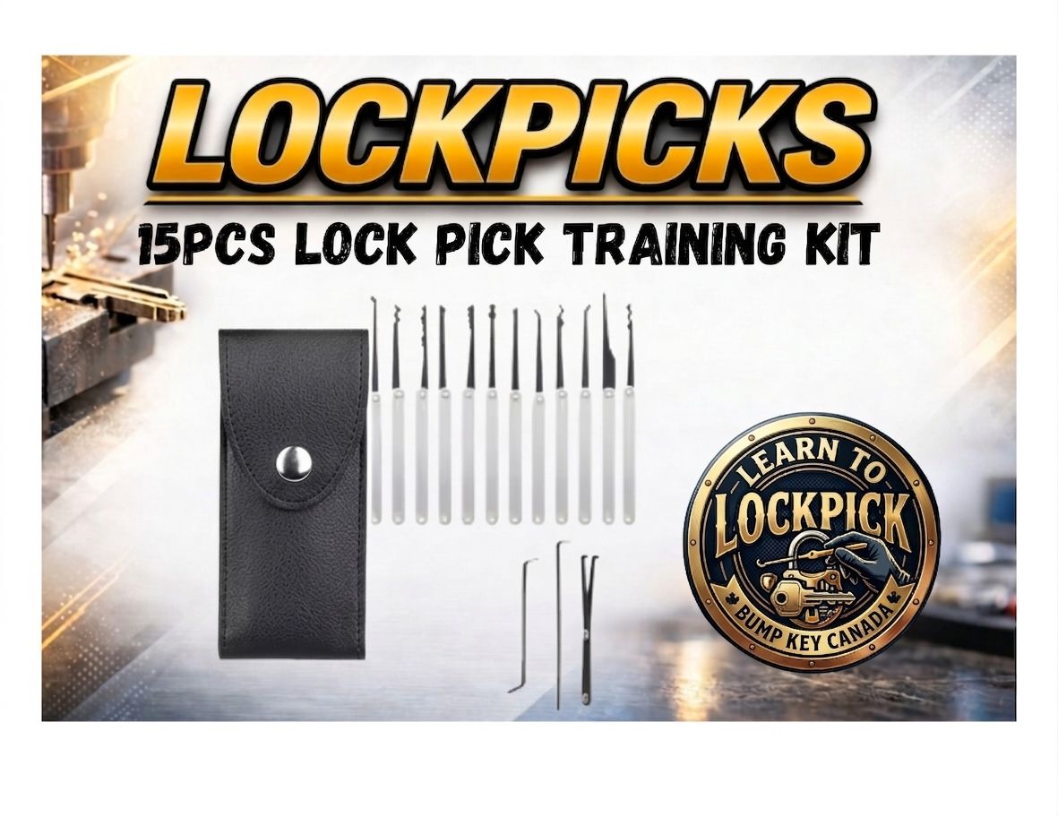 15pcs Lock Pick Training Kit &amp; 2 Free Books
