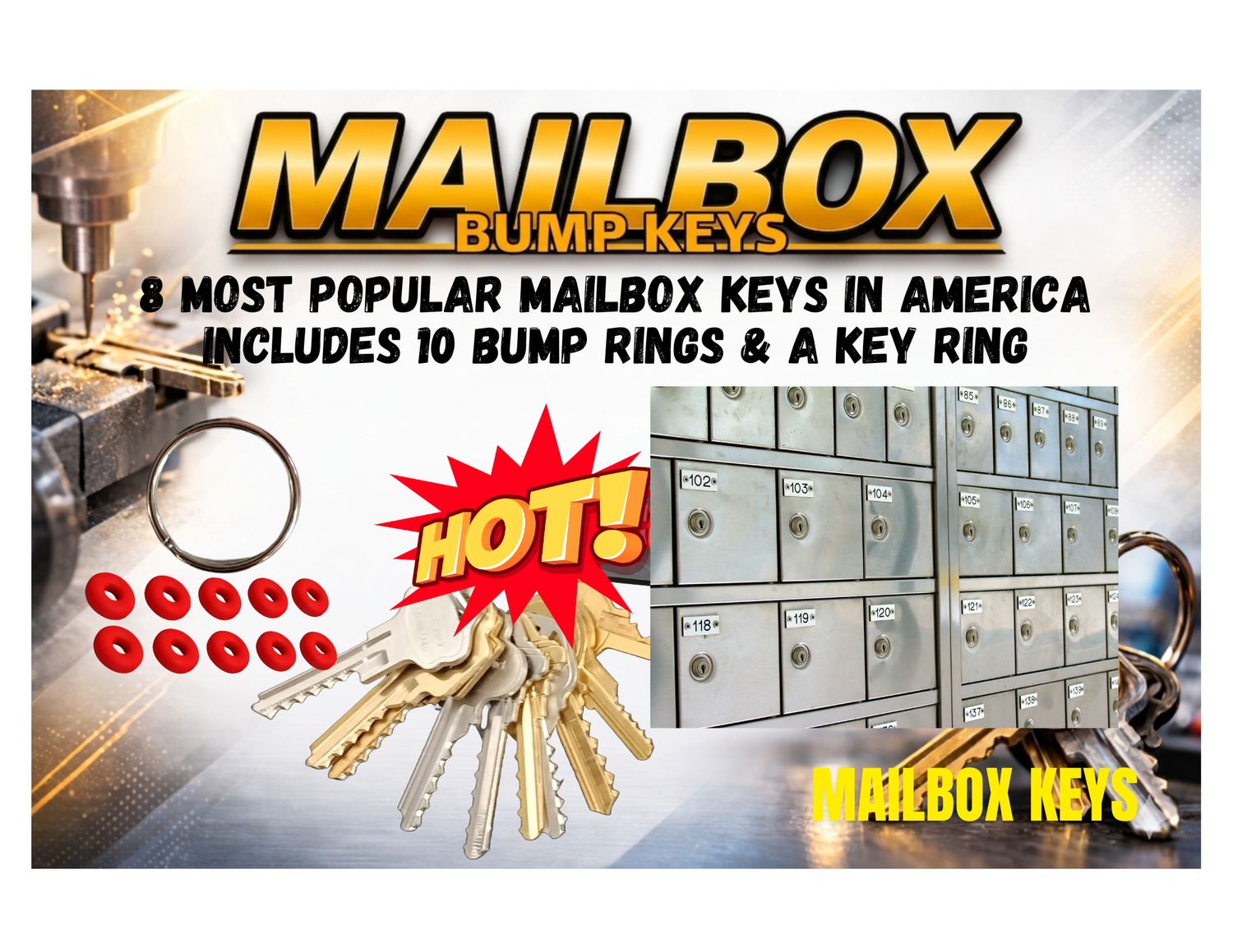 8 Most Popular Mailbox Bump Keys