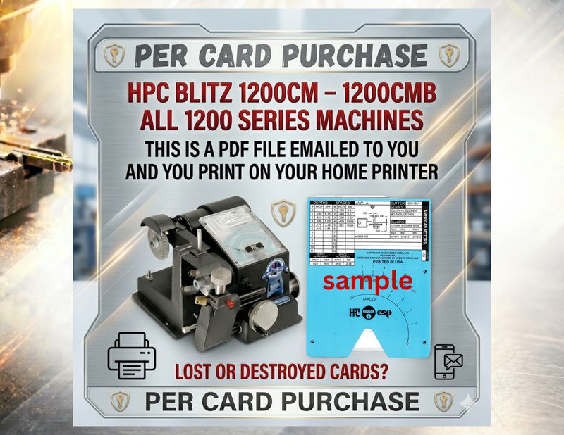 HPC 1200 Blitz Code Cards - Per Card Purchase