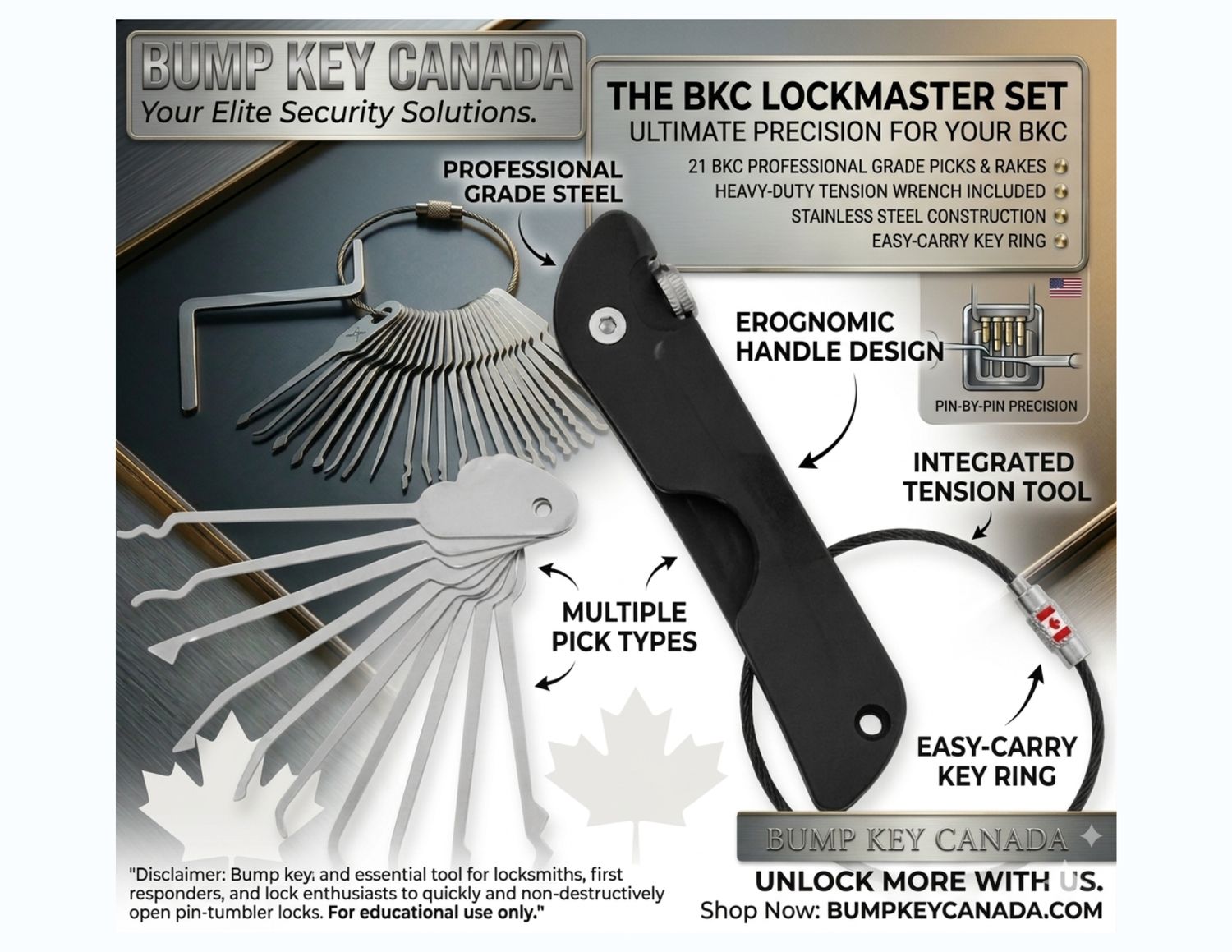 ​21pcs Jackknife Pocket Pick Set