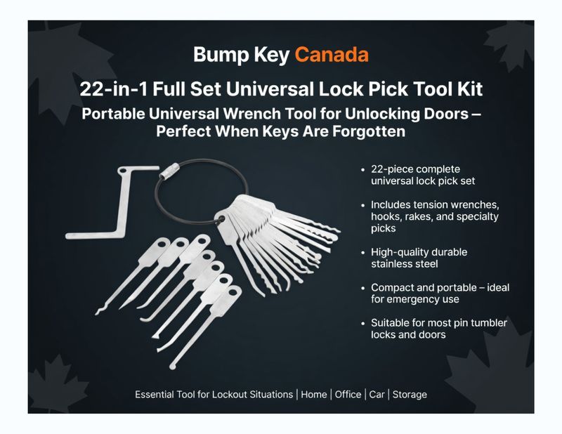 22-in-1 Full Set Covert Pocket Lock Picks