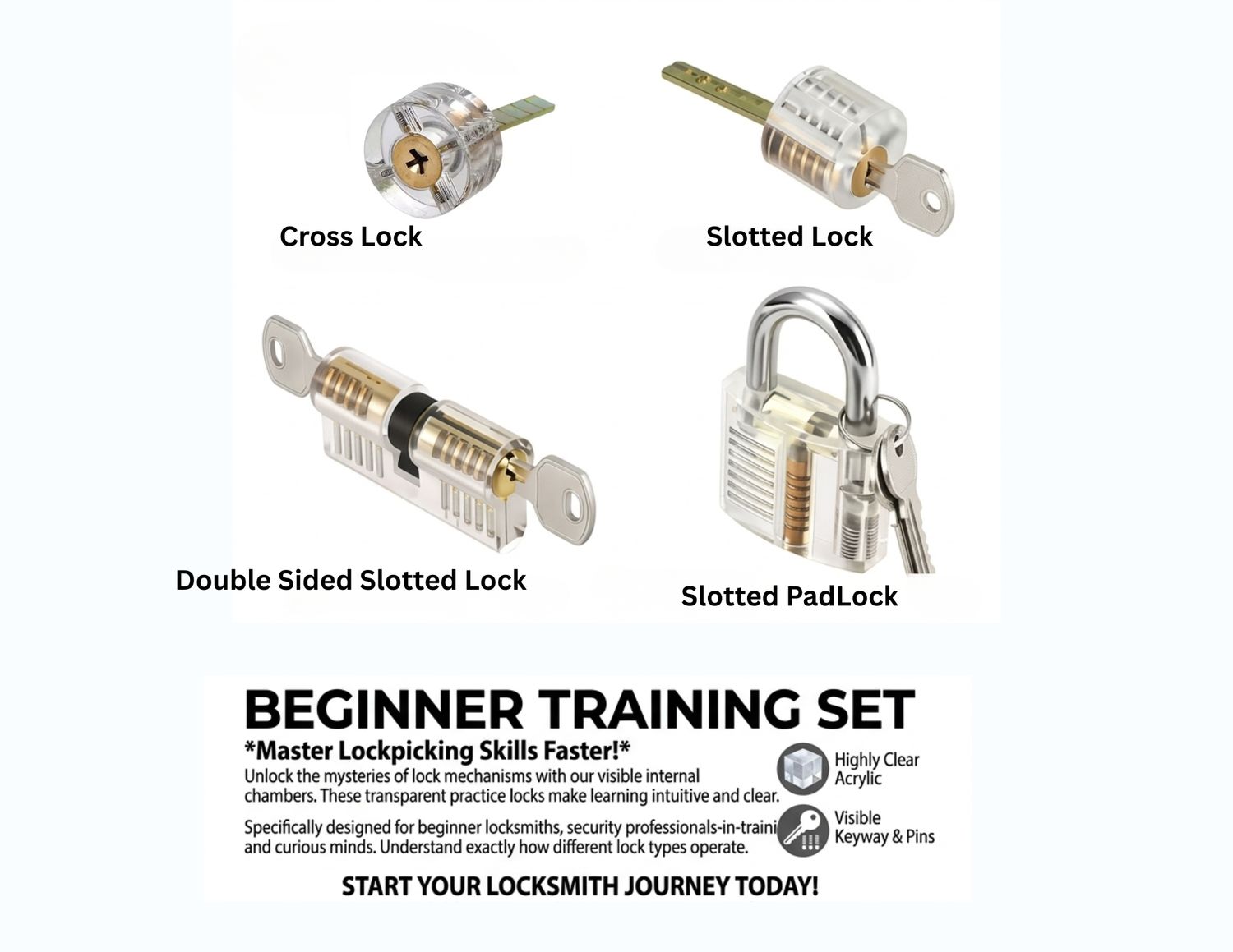 Transparent Practice Locks