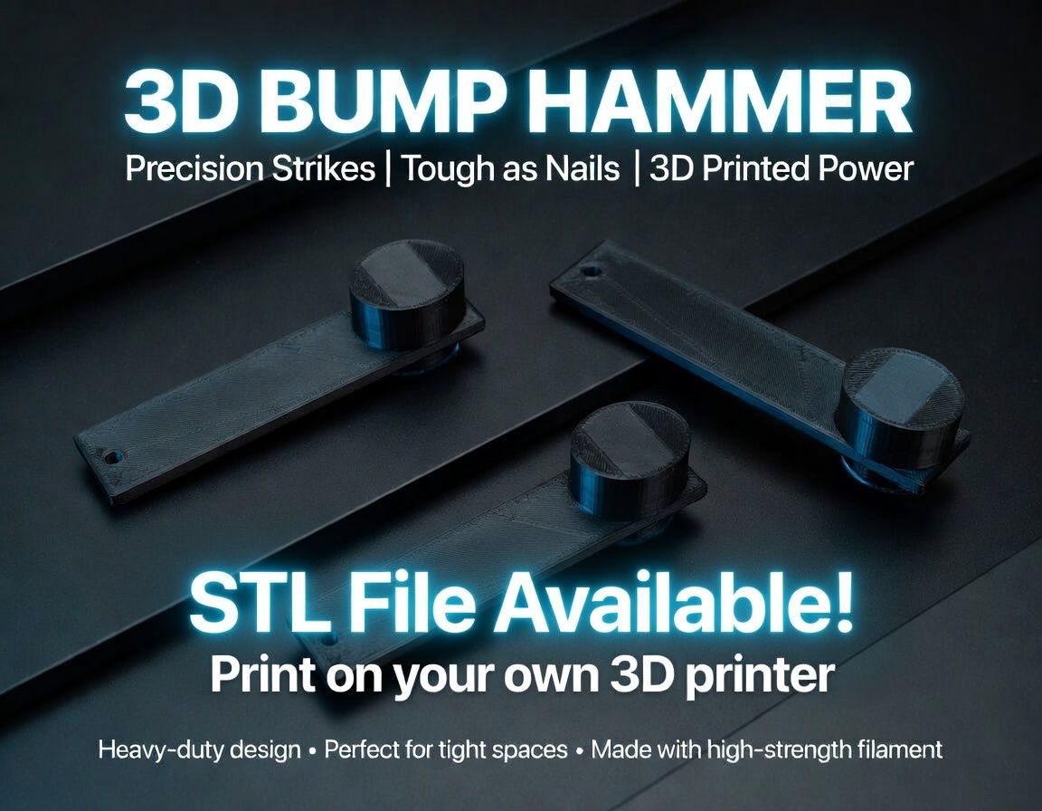 3D Bump Hammer - STL 3D Print File