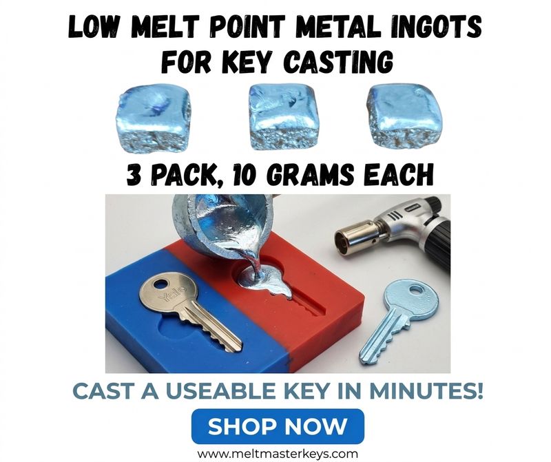 Low Melt Point Metal Ingots for Key Casting