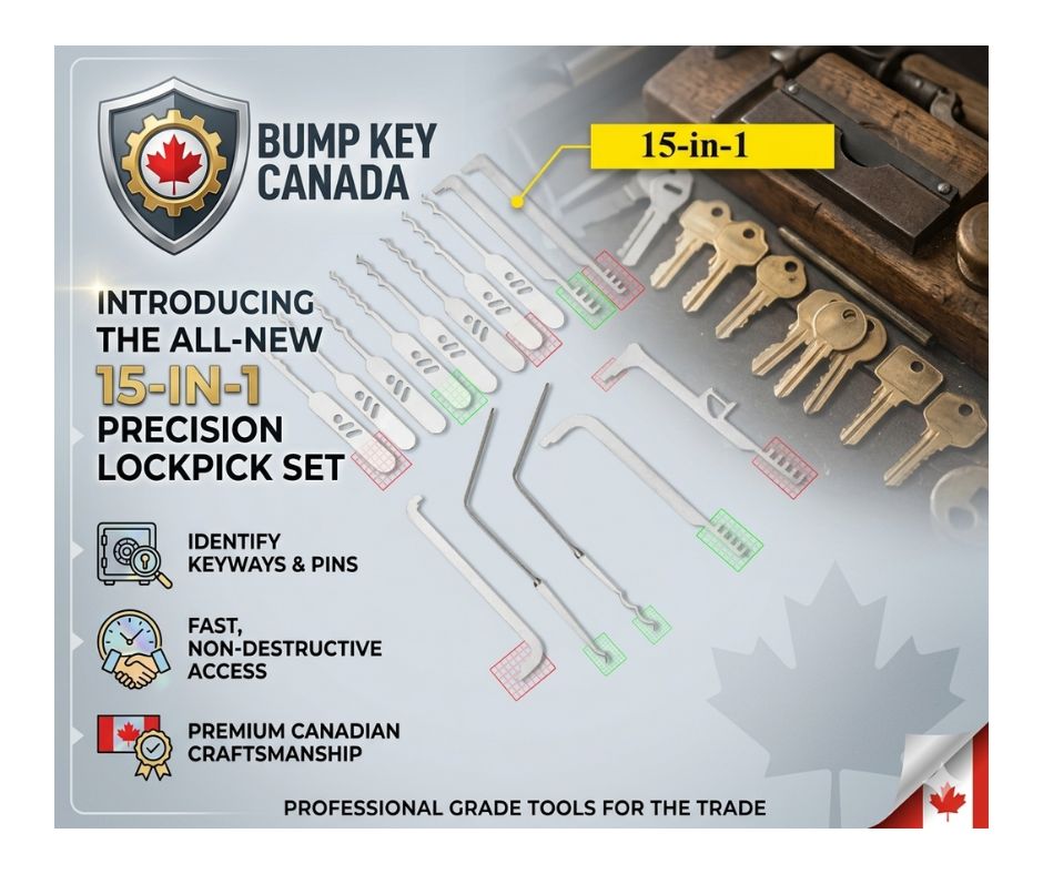 15 Piece Pocket Lockpick Kit