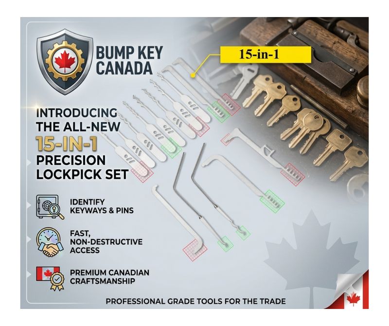 15 Piece Pocket Lockpick Kit