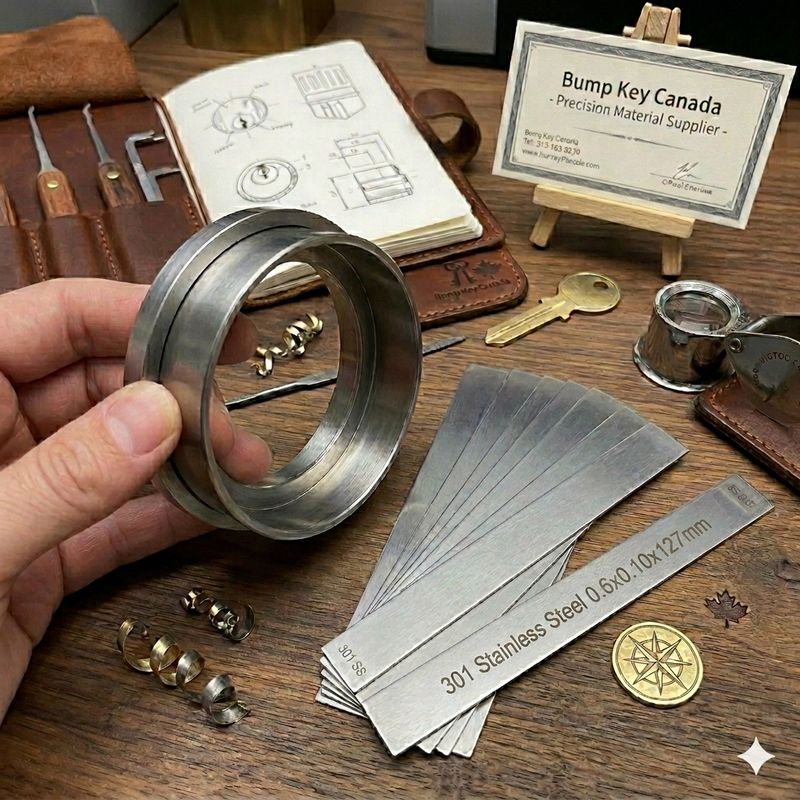 DYI Picks - 301 Stainless Steel Strips - 0.6x10x127mm
