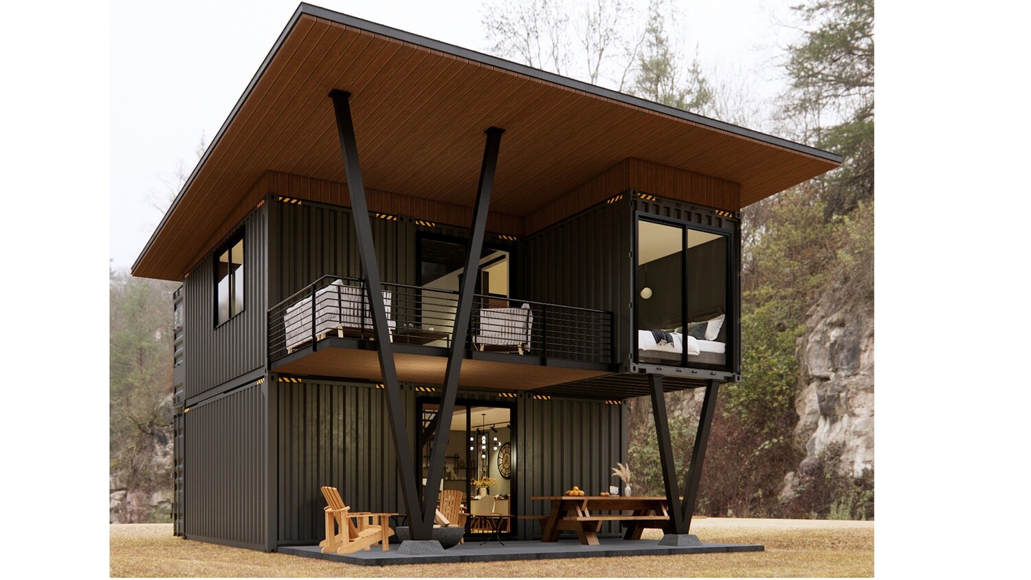 Detailed design of the container house BG28