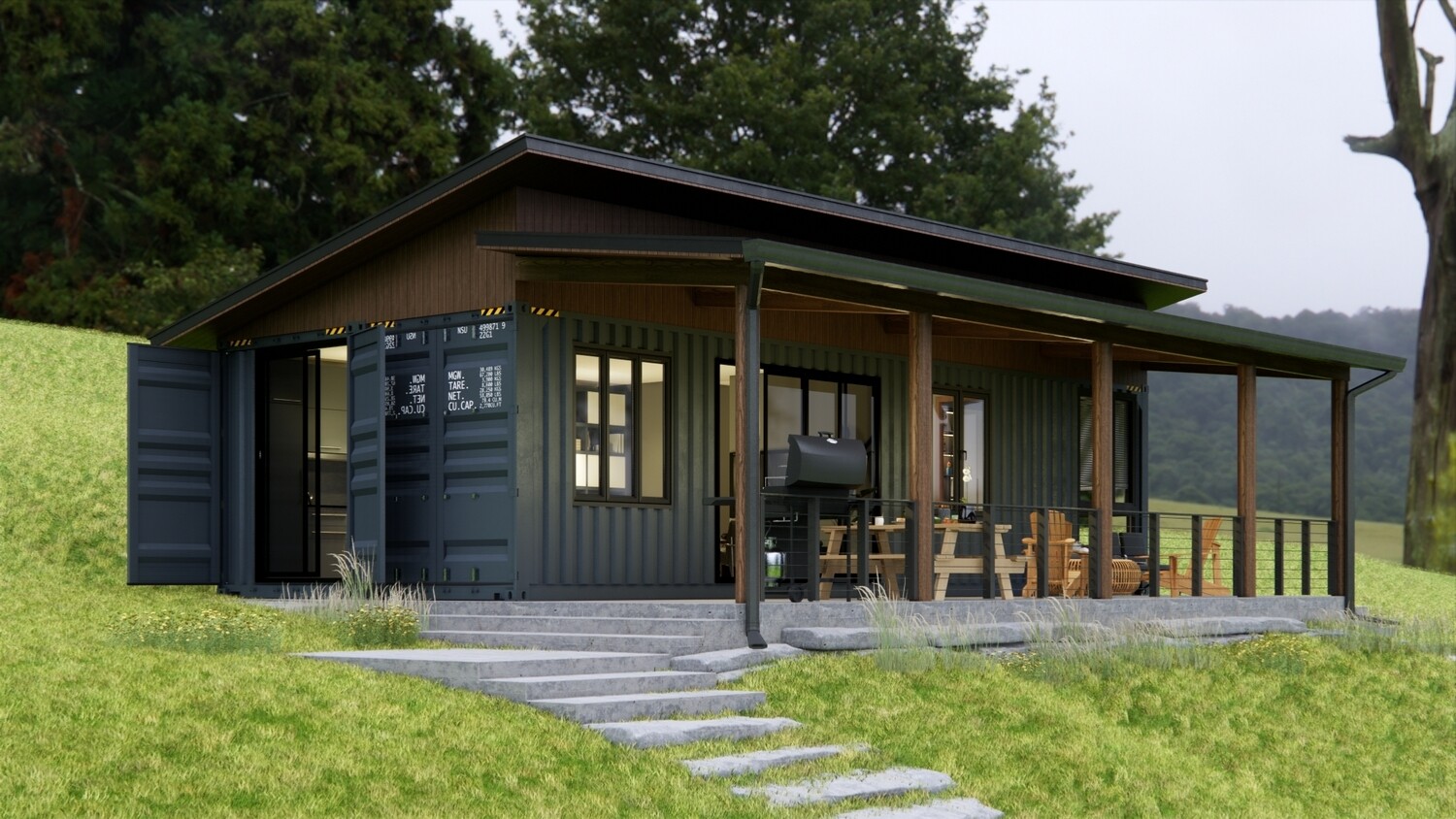 Detailed design of the container house BG35