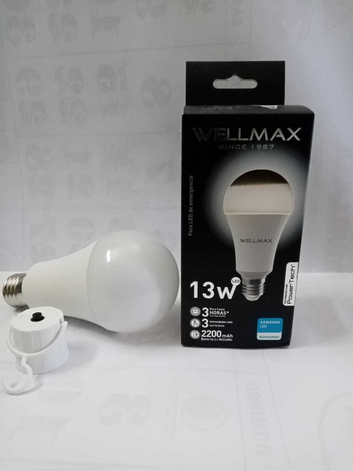 ELÉCTRICOS: Foco de emergencia led recargable 13W