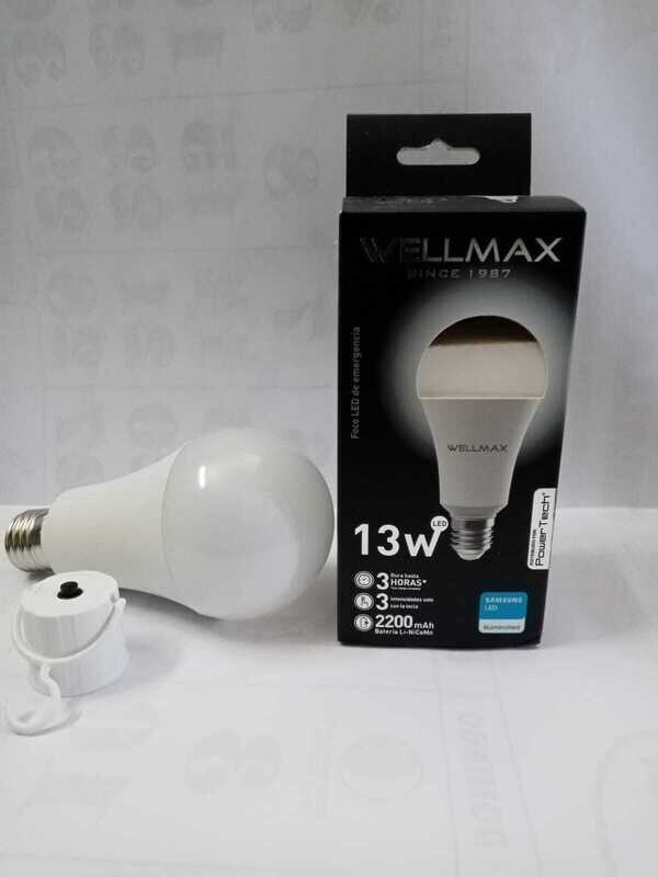 ELÉCTRICOS: Foco de emergencia led recargable 13W