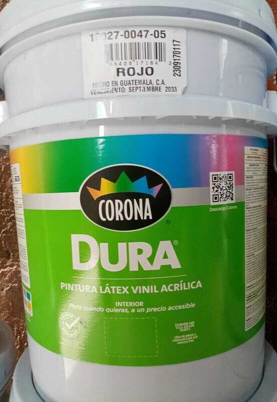 Pintura Corona látex acrílica en cubeta