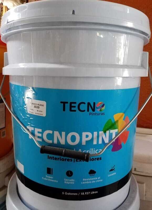 Pintura Tecno Pint látex acrílica en cubeta