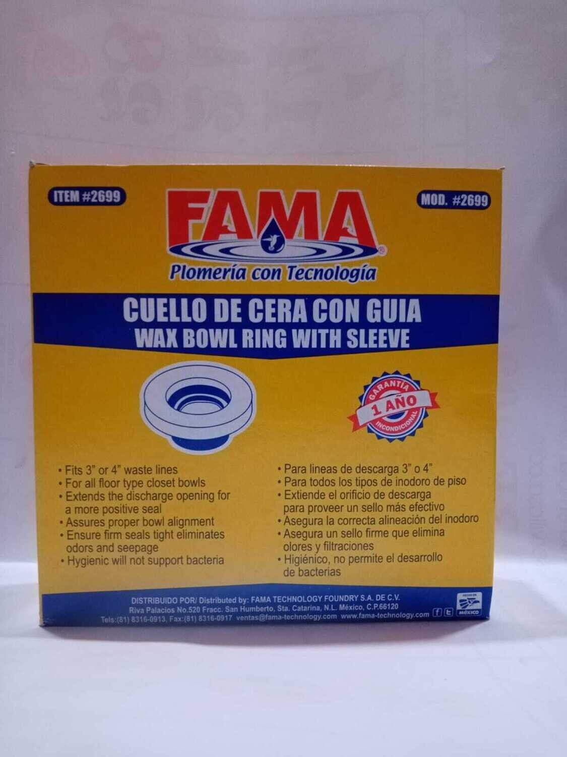 Empaque de cera Fama