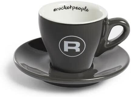 Rocket - Tazas de Espresso Gris GENOVA