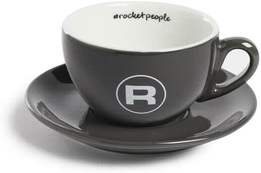 Rocket - Tazas de Cappuccino Gris